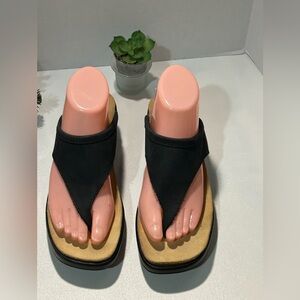 Helena Black and Tan Women's Sandals